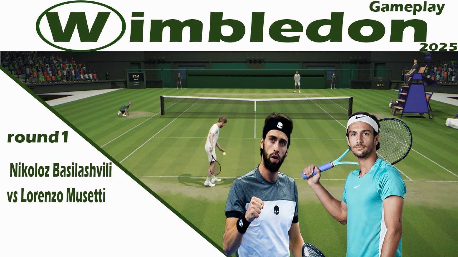 Musetti Basilashvili Wimbledon 2025