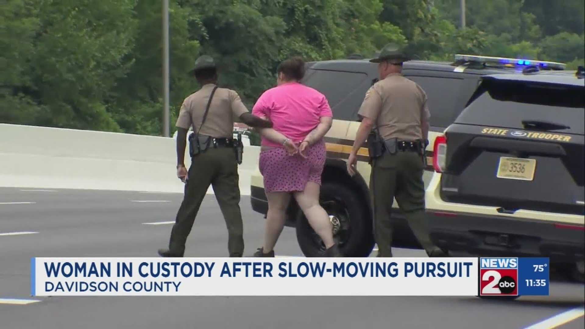 Nashville Police Chase Woman Arrest