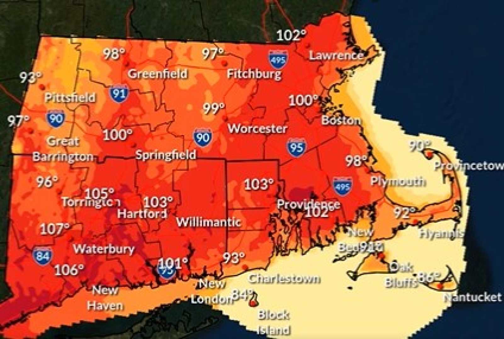 New England Heat Wave Forecast July 2023
