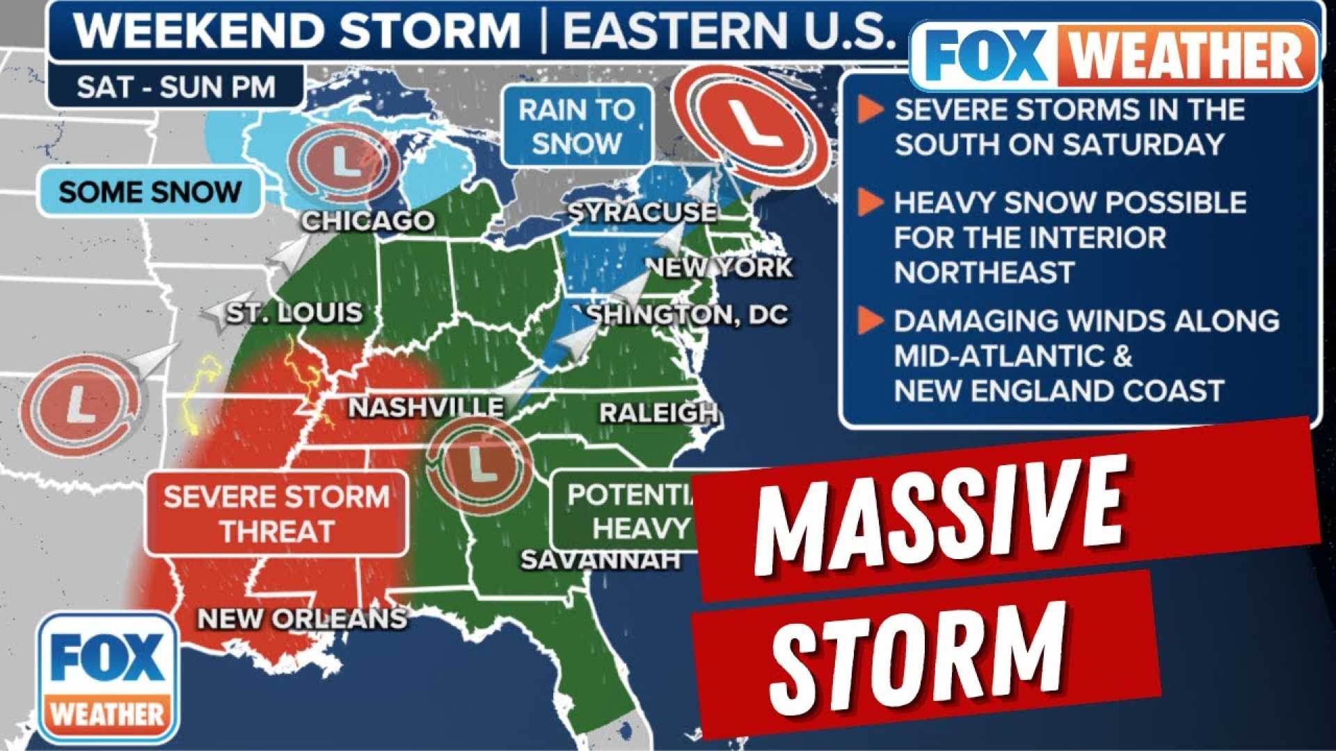Northeastern Us Severe Storms Weather