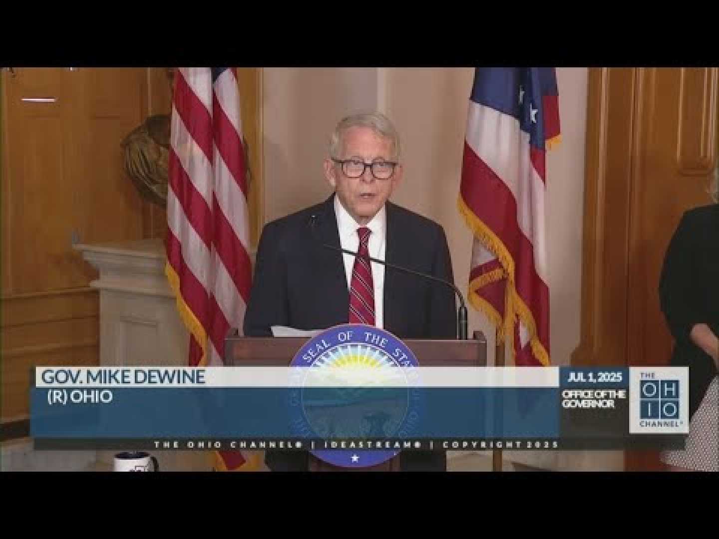 Ohio Gov. Mike Dewine Cleveland Browns Stadium