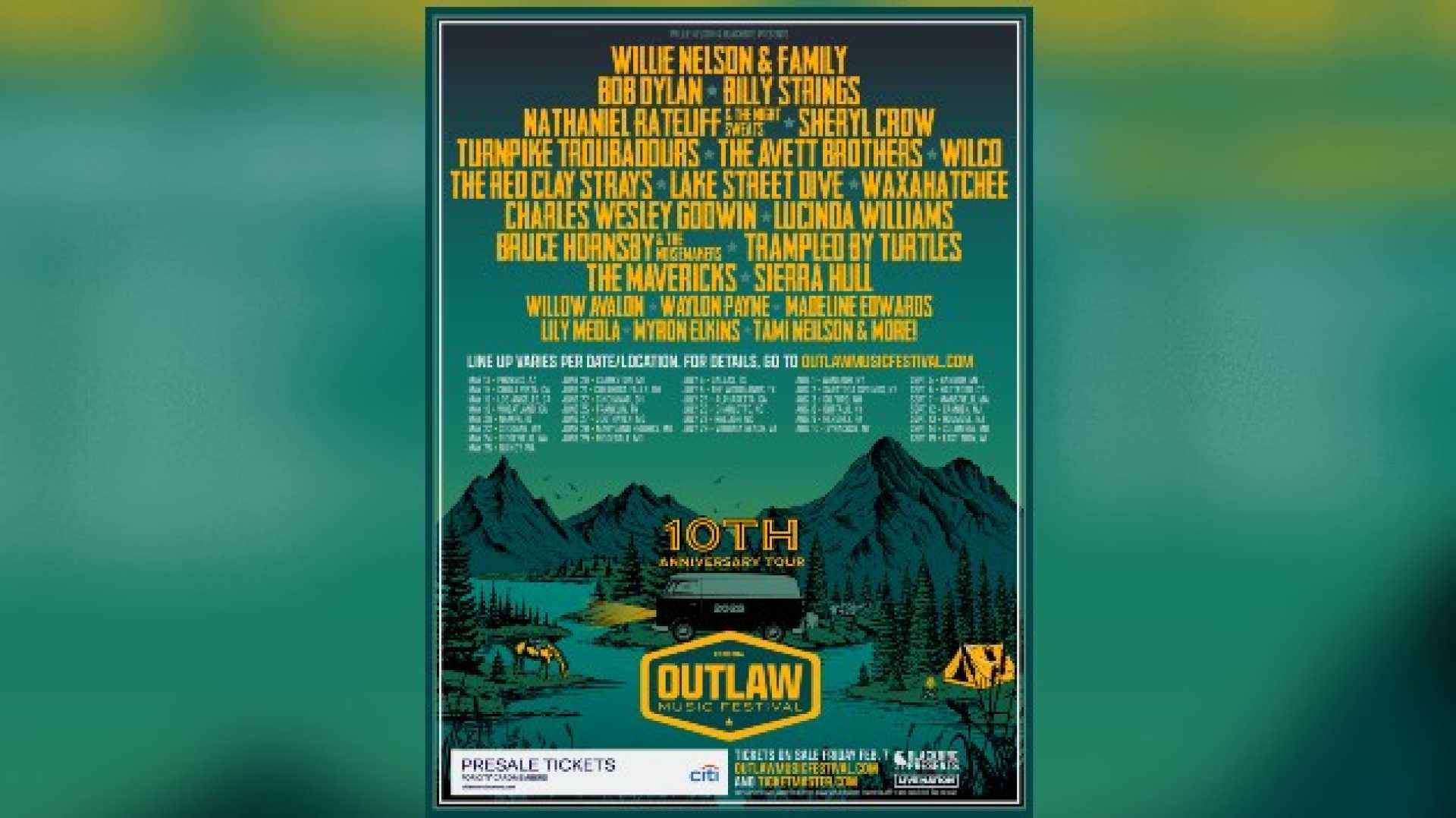 Outlaw Music Festival El Reno July 1 2025