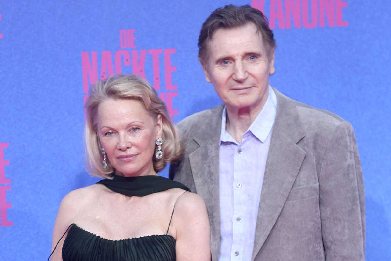 Pamela Anderson Liam Neeson The Naked Gun Premiere