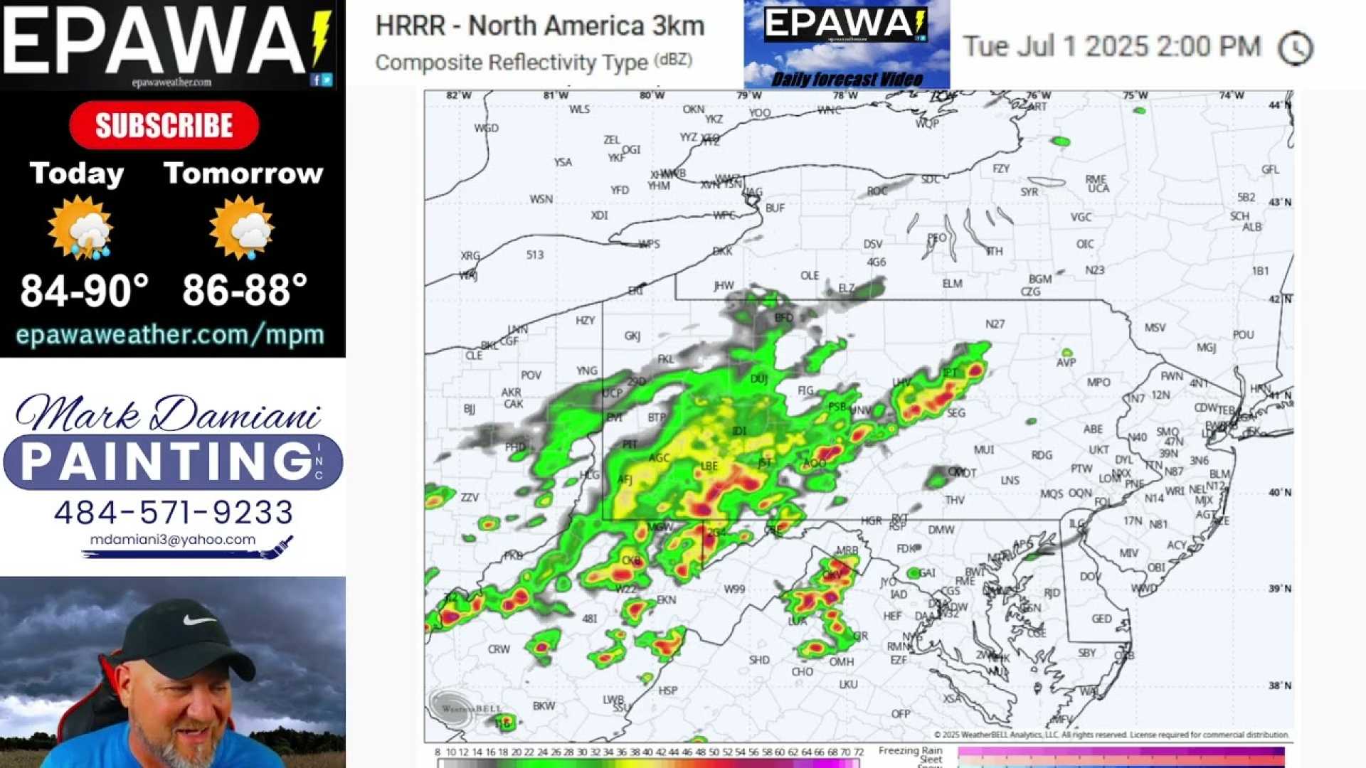 Pennsylvania Heavy Rain Forecast July 2025