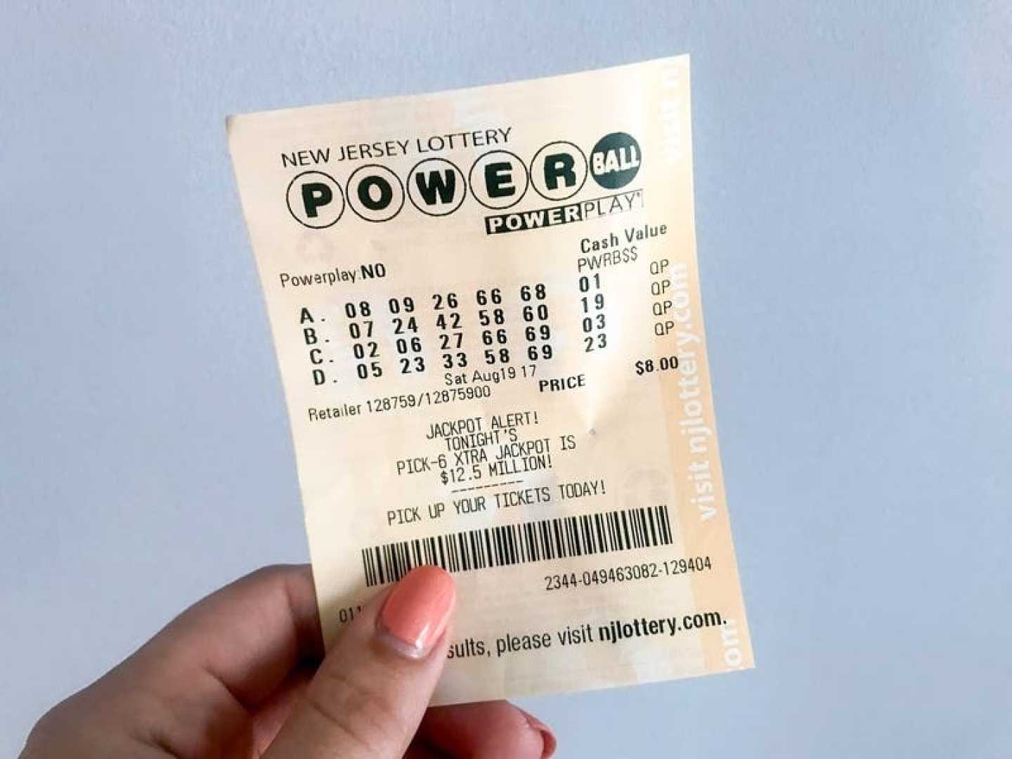 Powerball Lottery Jackpot Winning Numbers
