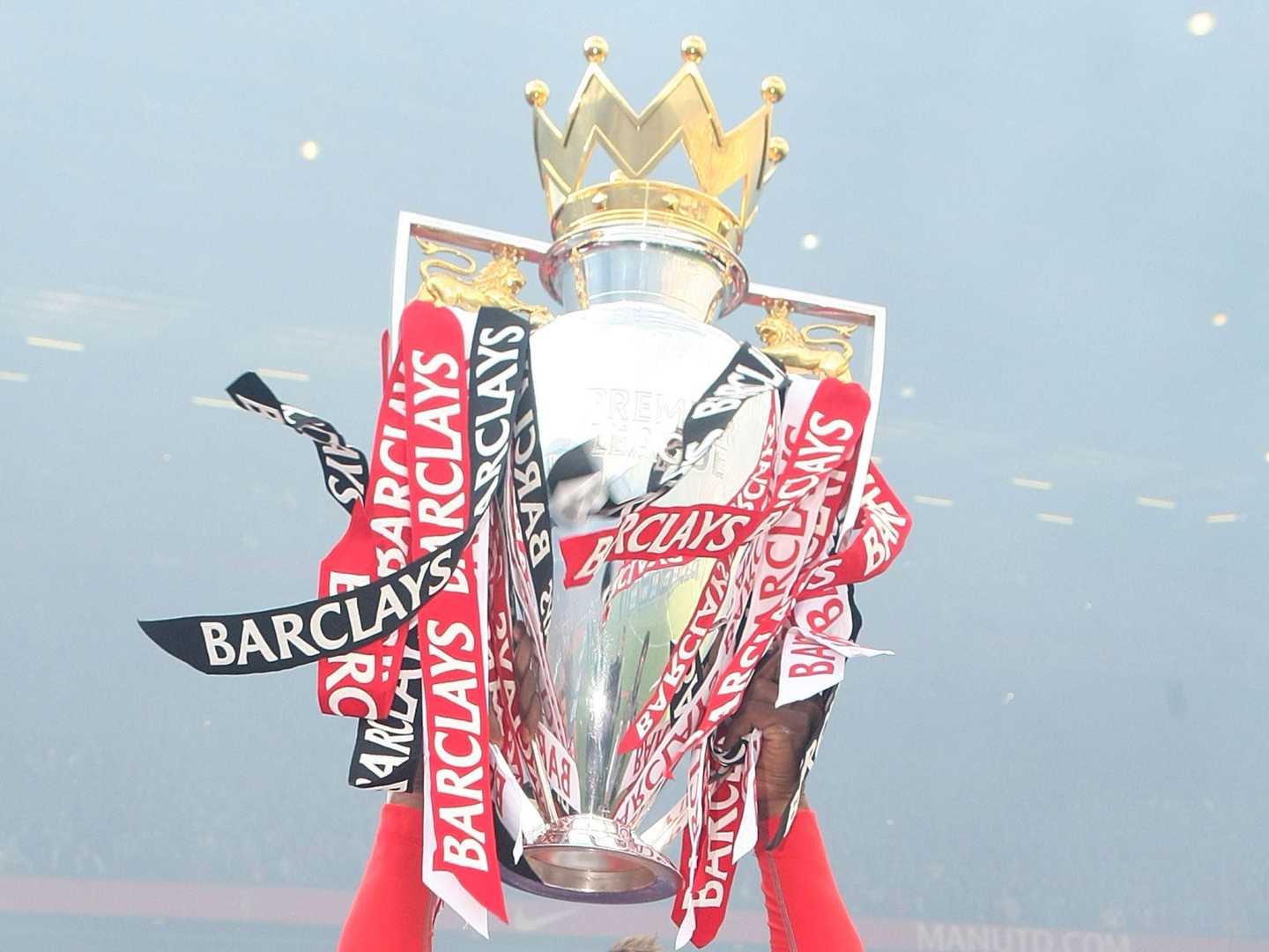 Premier League Logo At Old Trafford