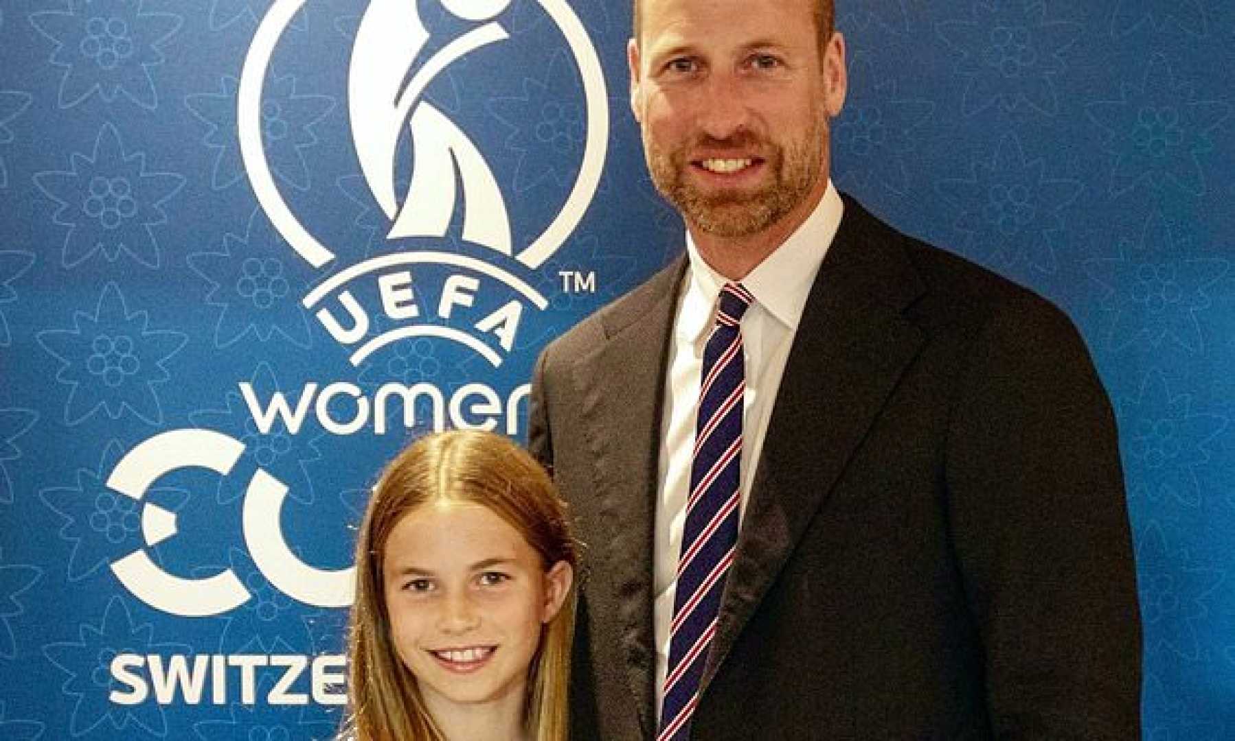 Prince William Princess Charlotte Women's Euro Final