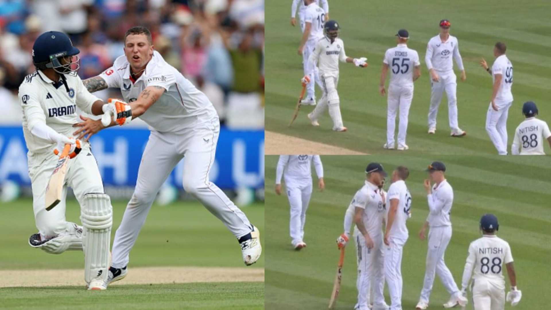 Ravindra Jadeja Brydon Carse Cricket Altercation