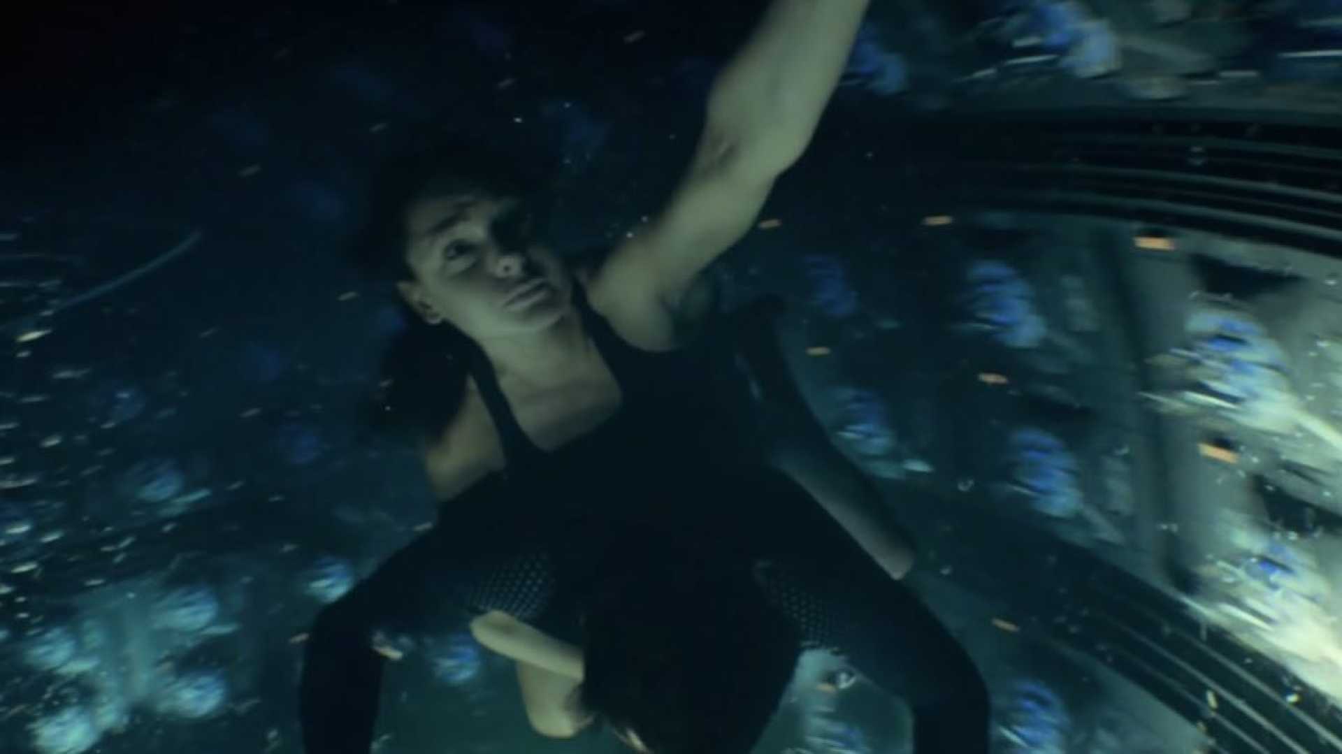 Rebecca Ferguson Silo Underwater Stunts