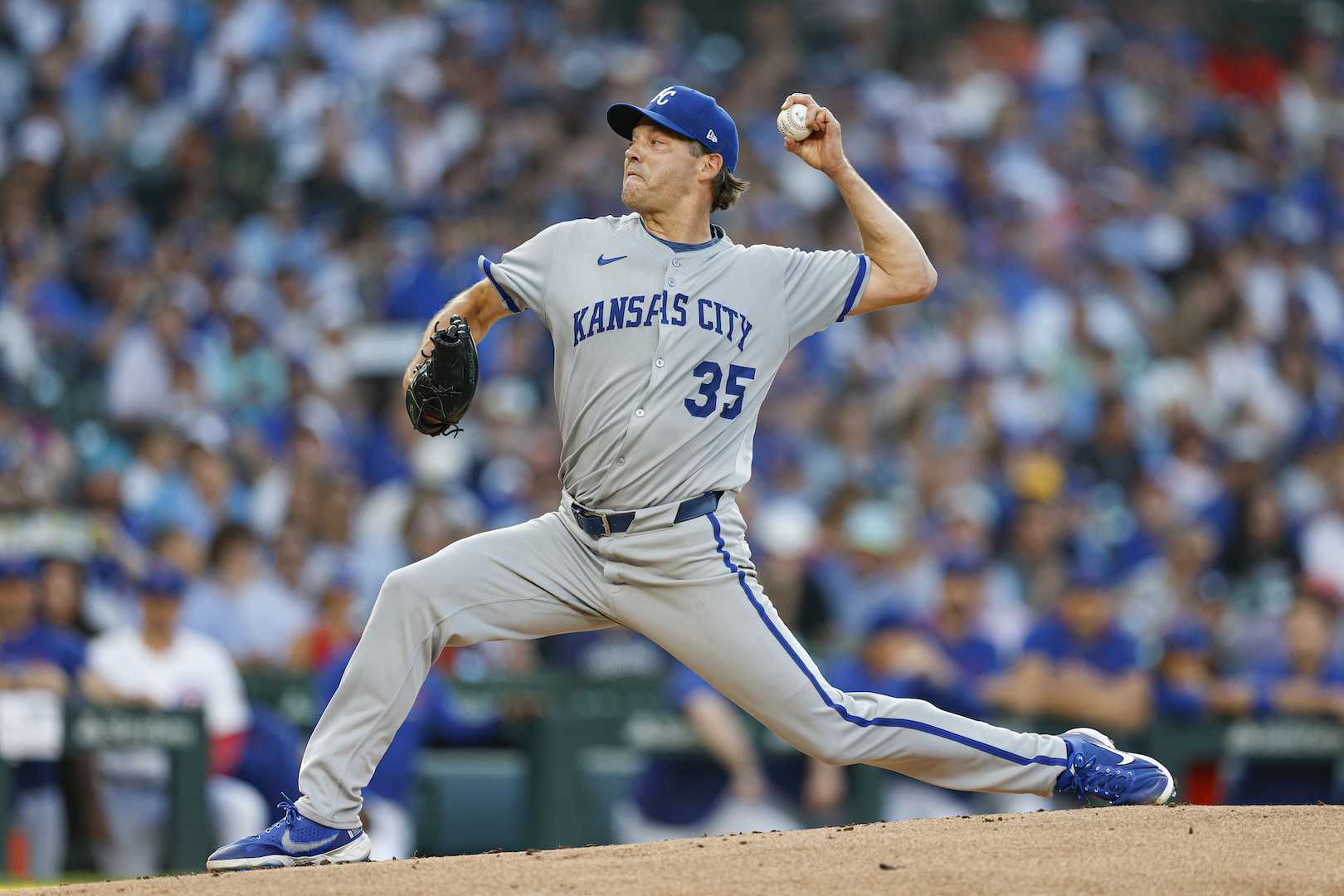 Rich Hill Pitching For Kansas City Royals