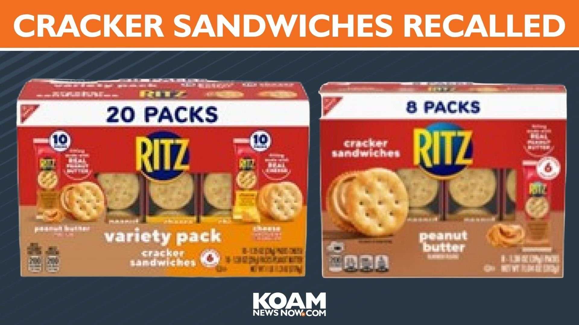 Ritz Peanut Butter Cracker Sandwiches Recall