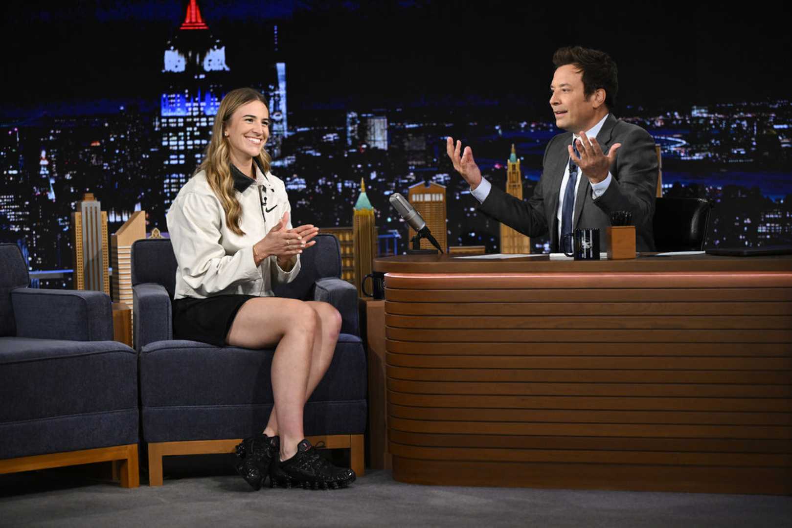 Sabrina Ionescu Adam Sandler Tonight Show