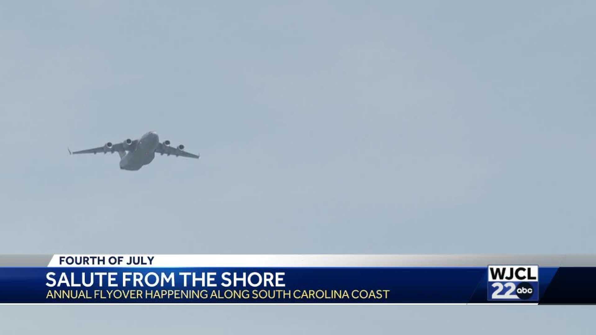 Salute From The Shore Military Planes Flyover