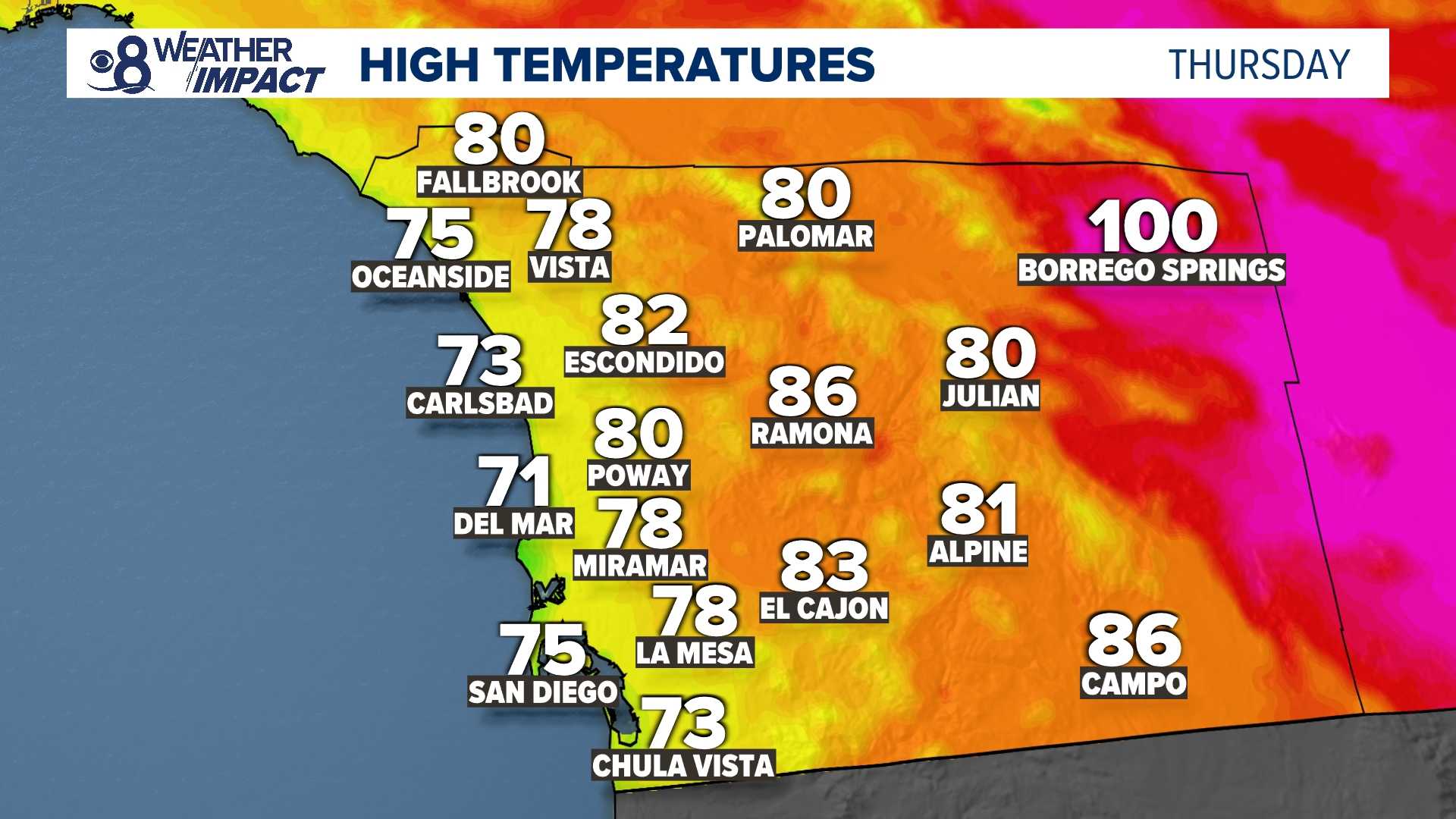 San Diego Pride Parade Weather Forecast