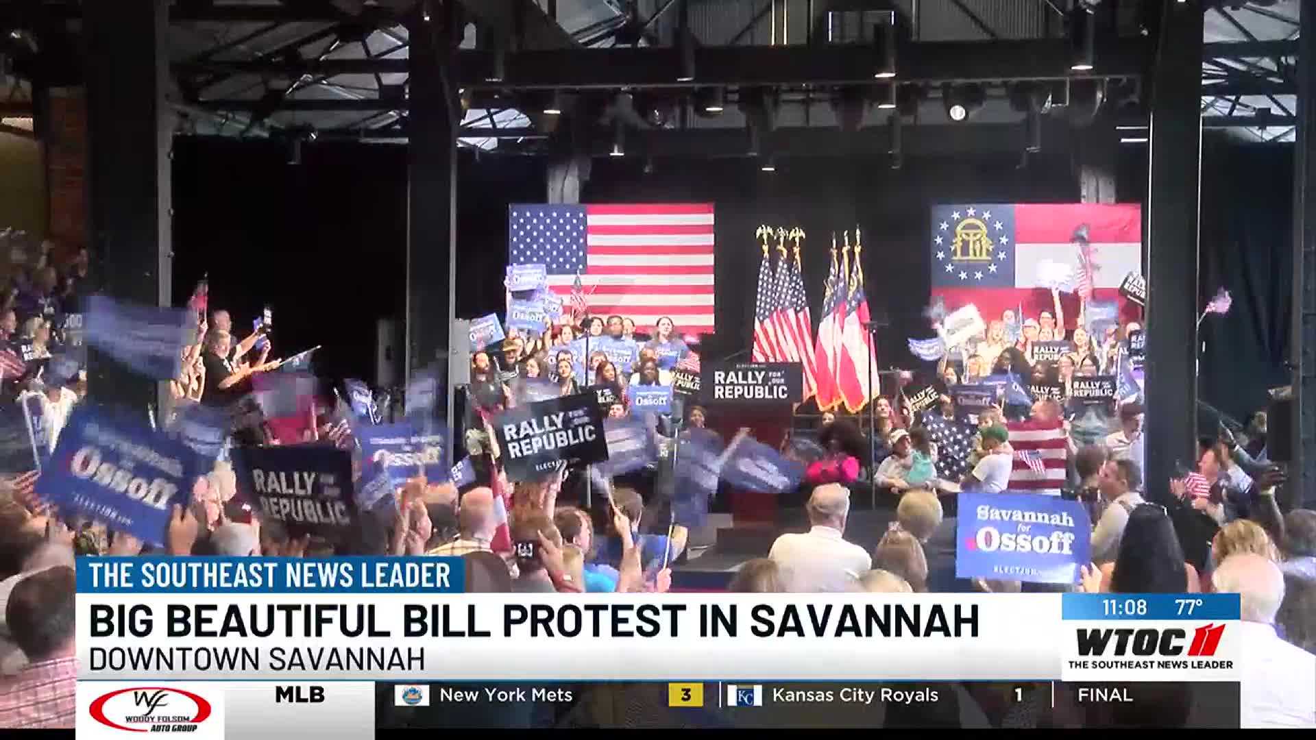 Savannah Rally Big Beautiful Bill Protest