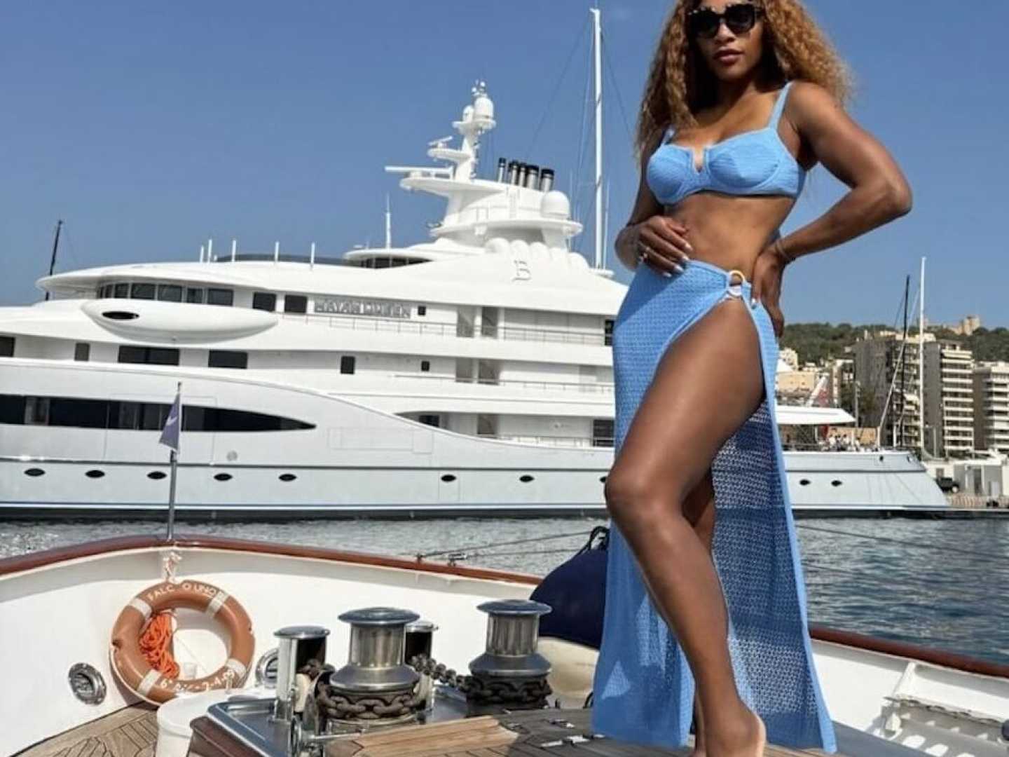 Serena Williams Vacation Style Mega Yacht