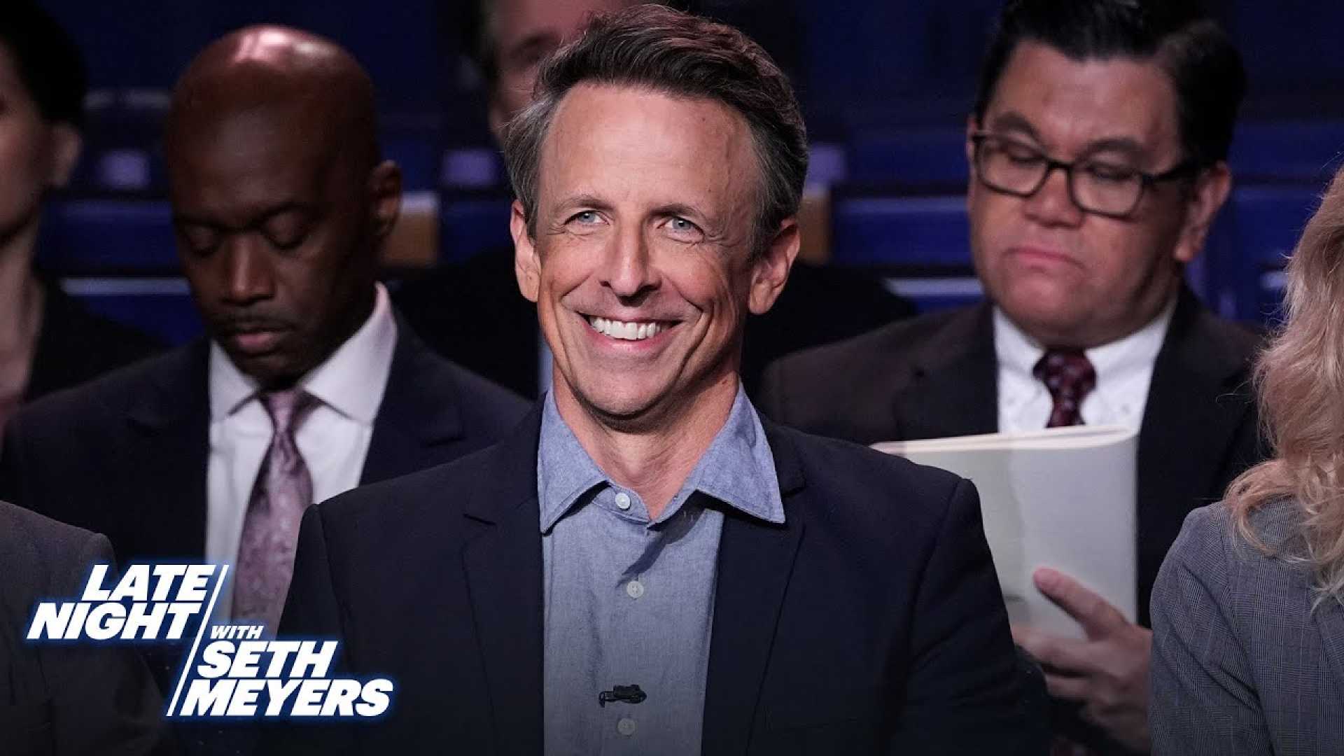 Seth Meyers Late Night Show White House Briefing