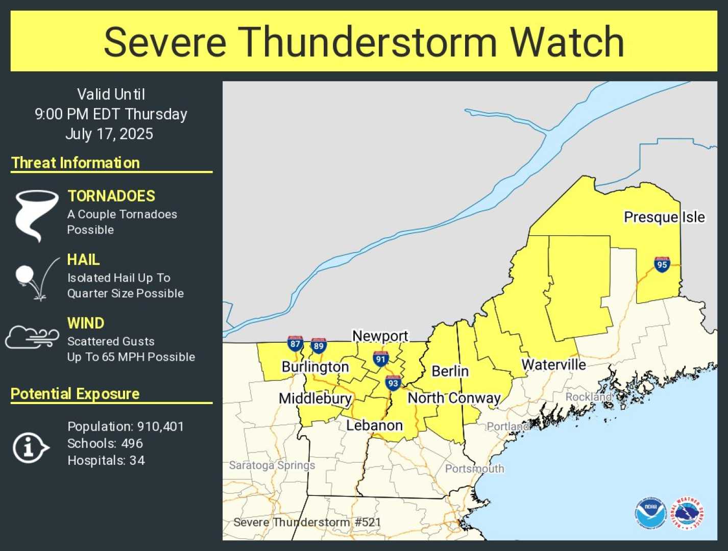 Severe Thunderstorm New Hampshire July 2025