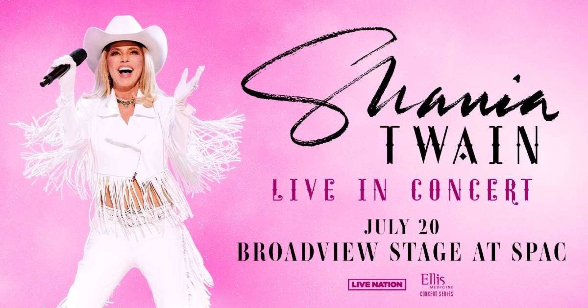 Shania Twain Concert Saratoga Performing Arts Center