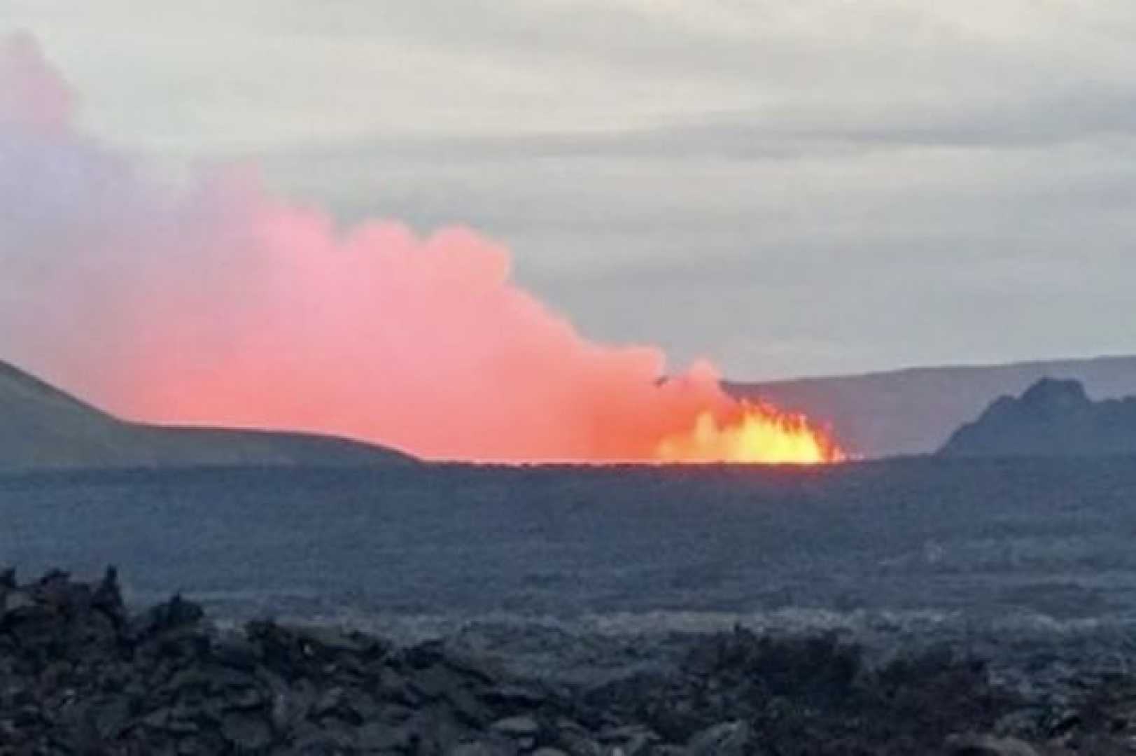 Sundhnúkur Volcano Eruption Iceland