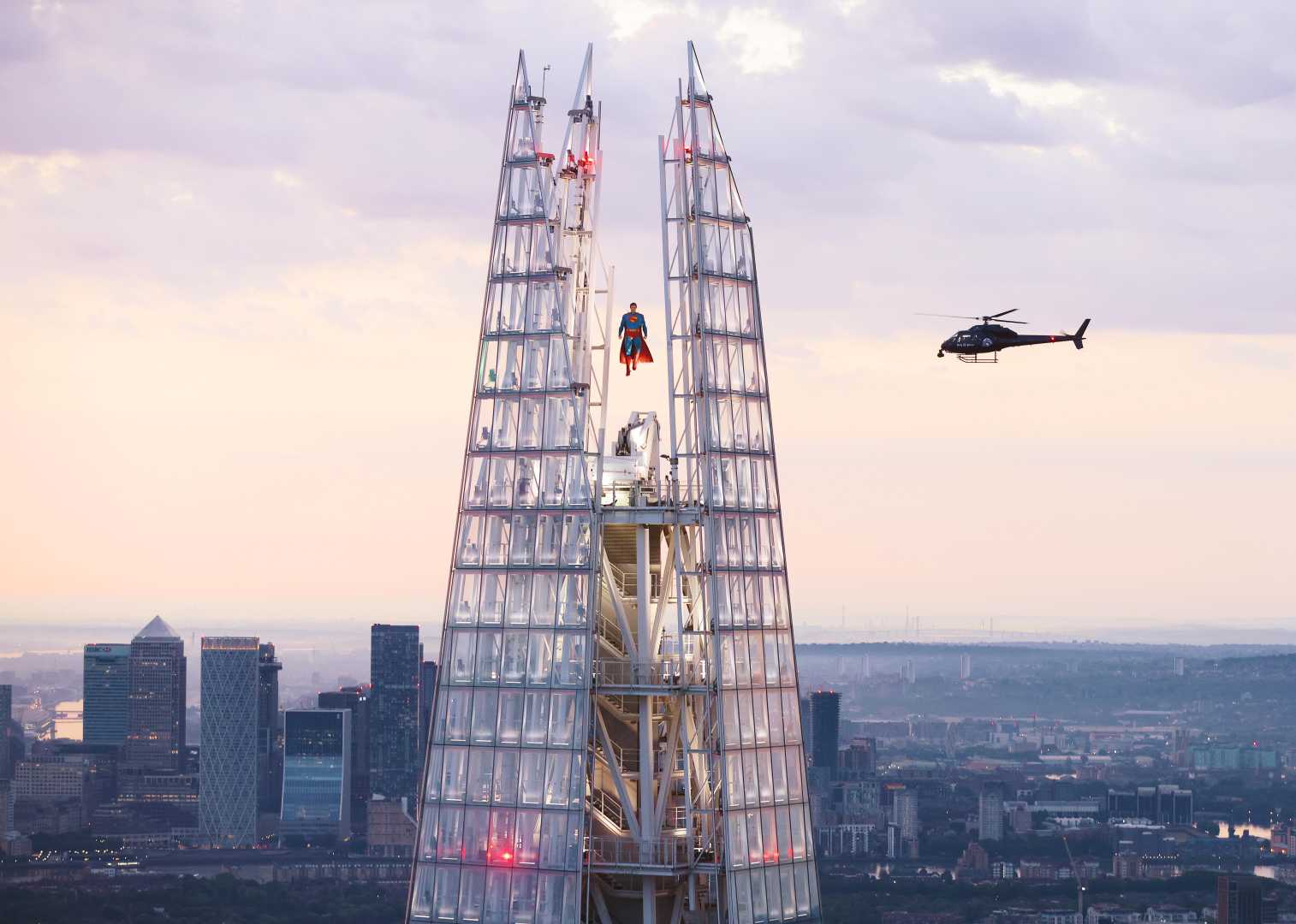 Superman Statue At The Shard London
