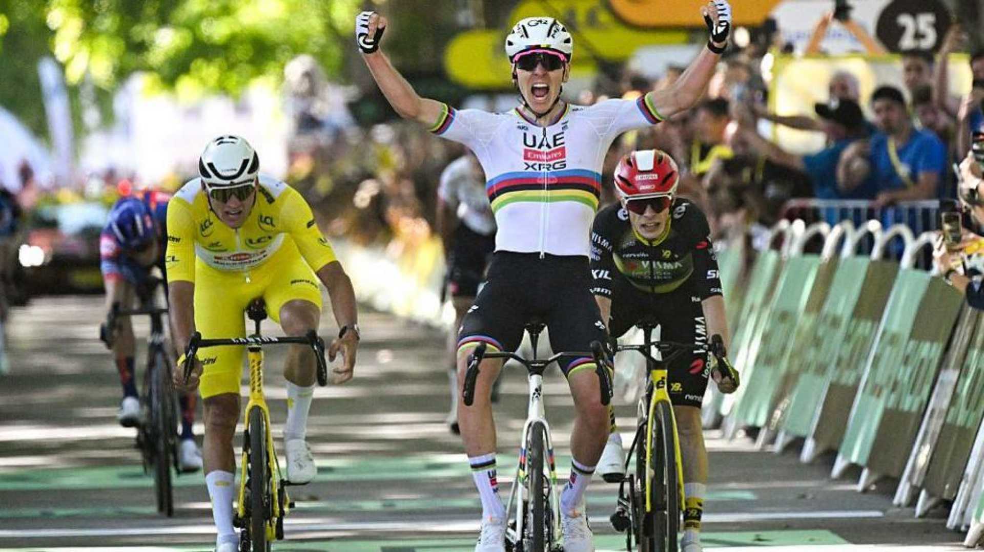 Tadej Pogacar Tour De France Stage 4 Victory