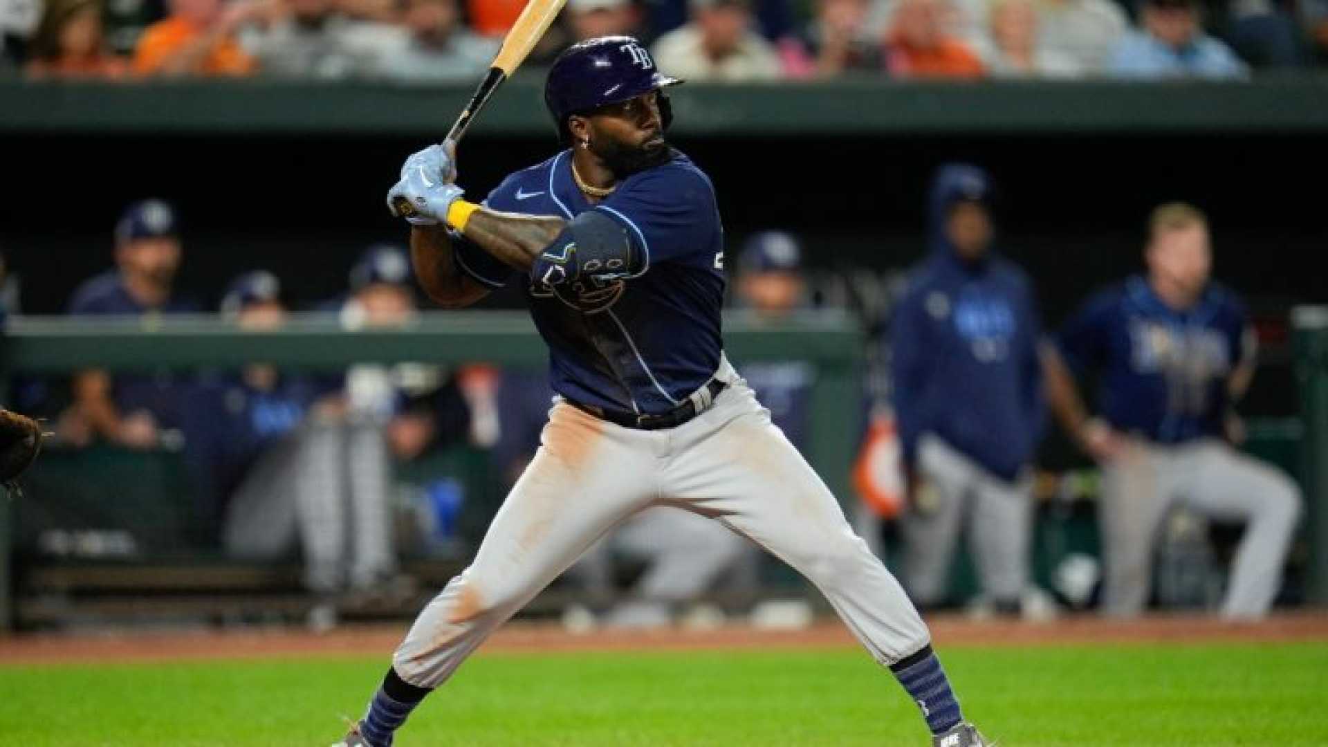 Tampa Bay Rays Players Batting During Game