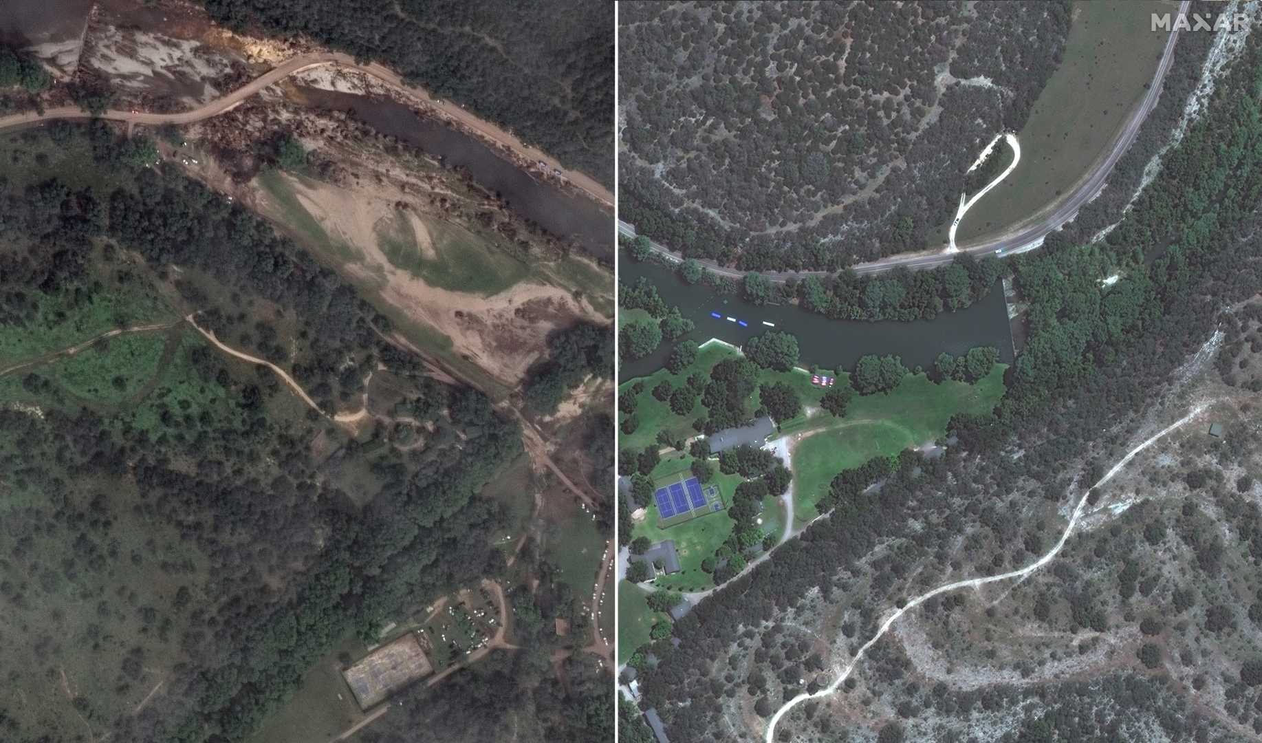 Texas Flooding Satellite Images July 2025