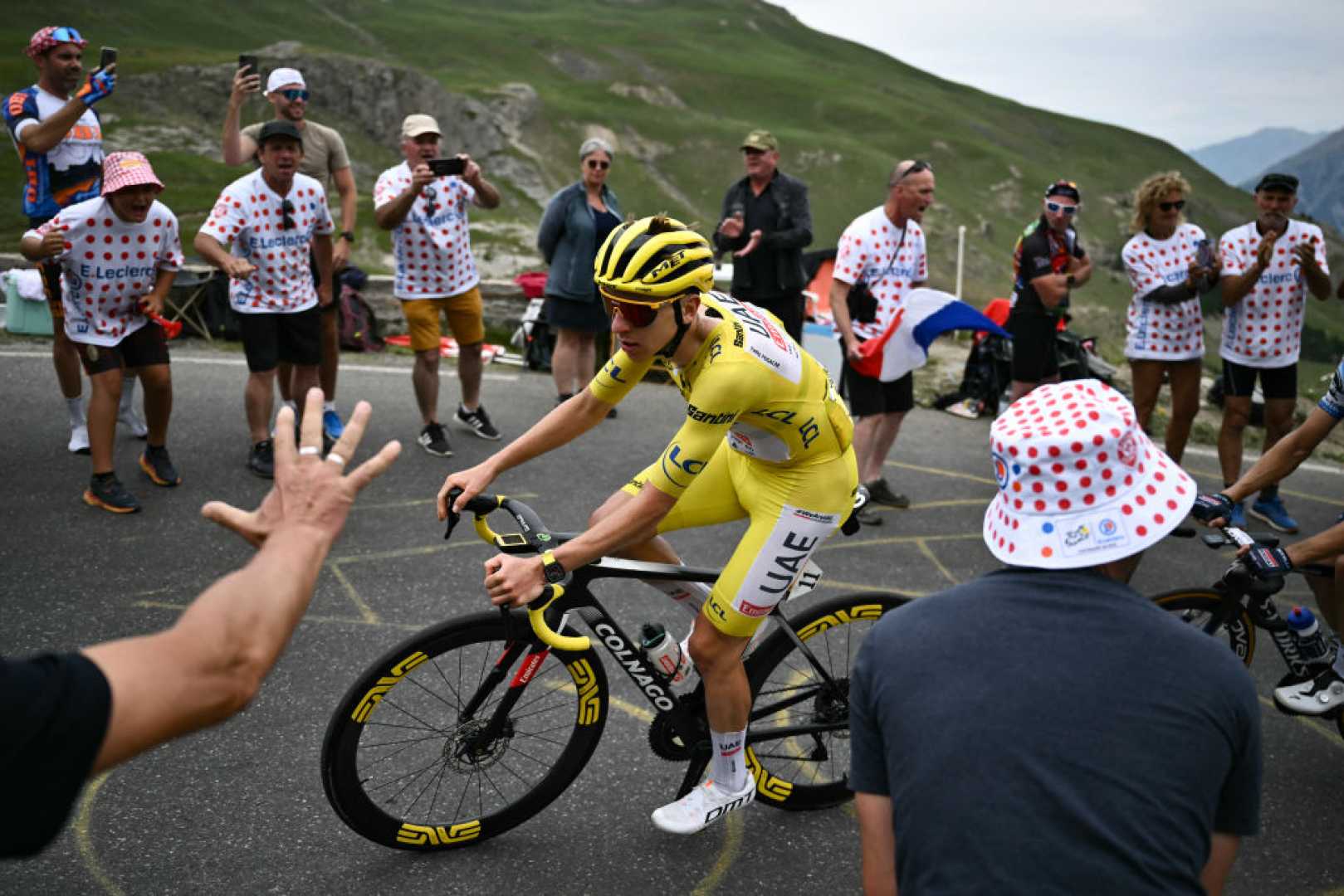 Tour De France Cyclists Climbing Mountains