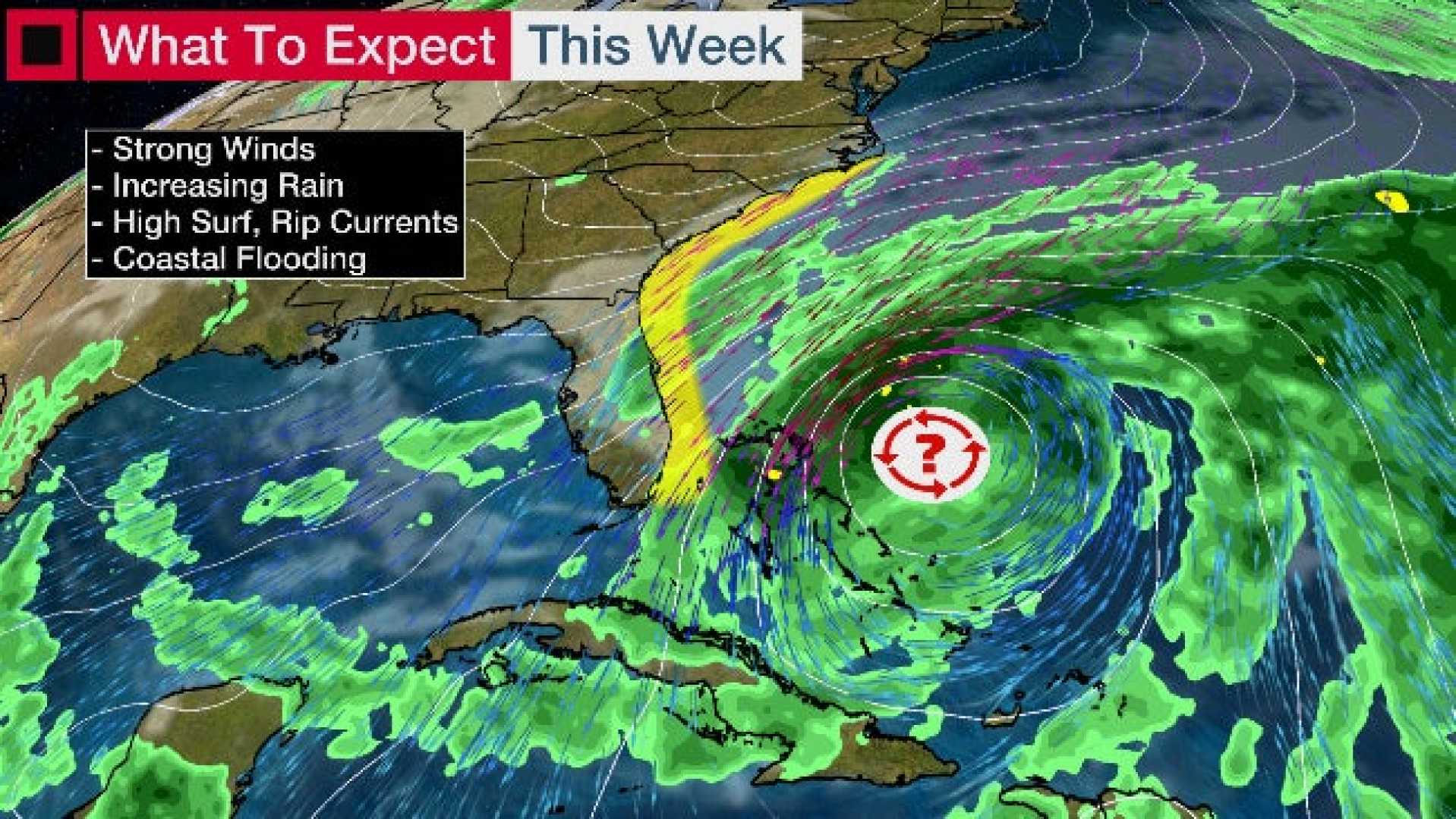 Tropical Storms Southeast Coast Weather Forecast