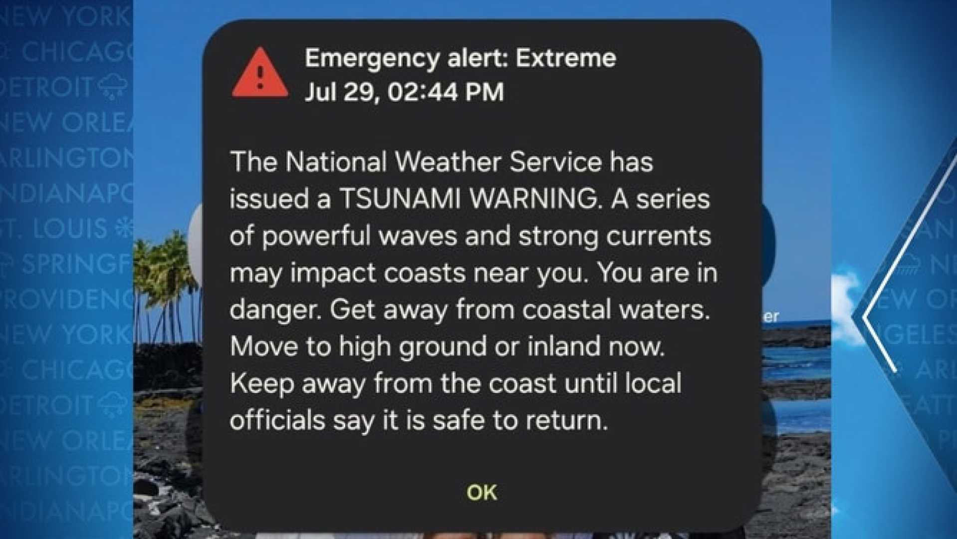 Tsunami Warning Hawaii July 2025