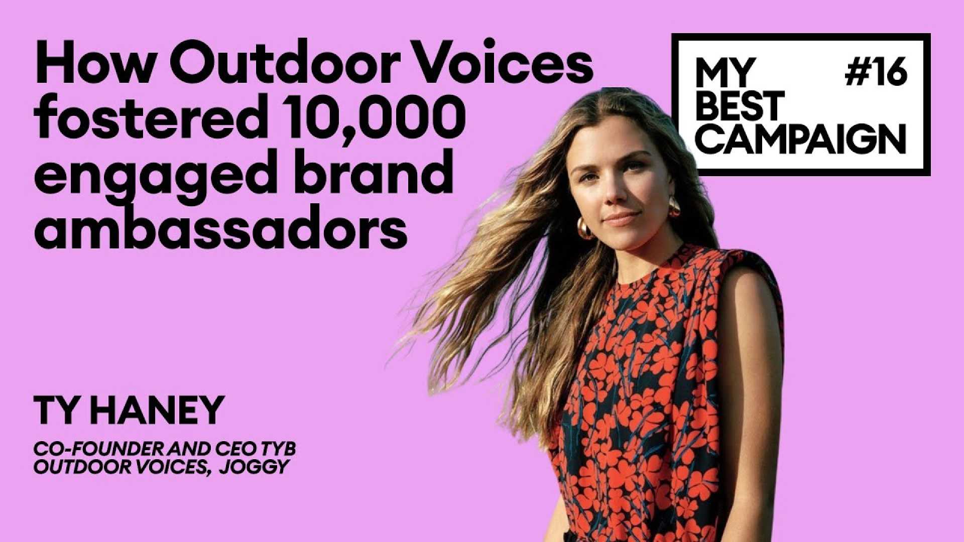 Ty Haney Outdoor Voices Rebrand