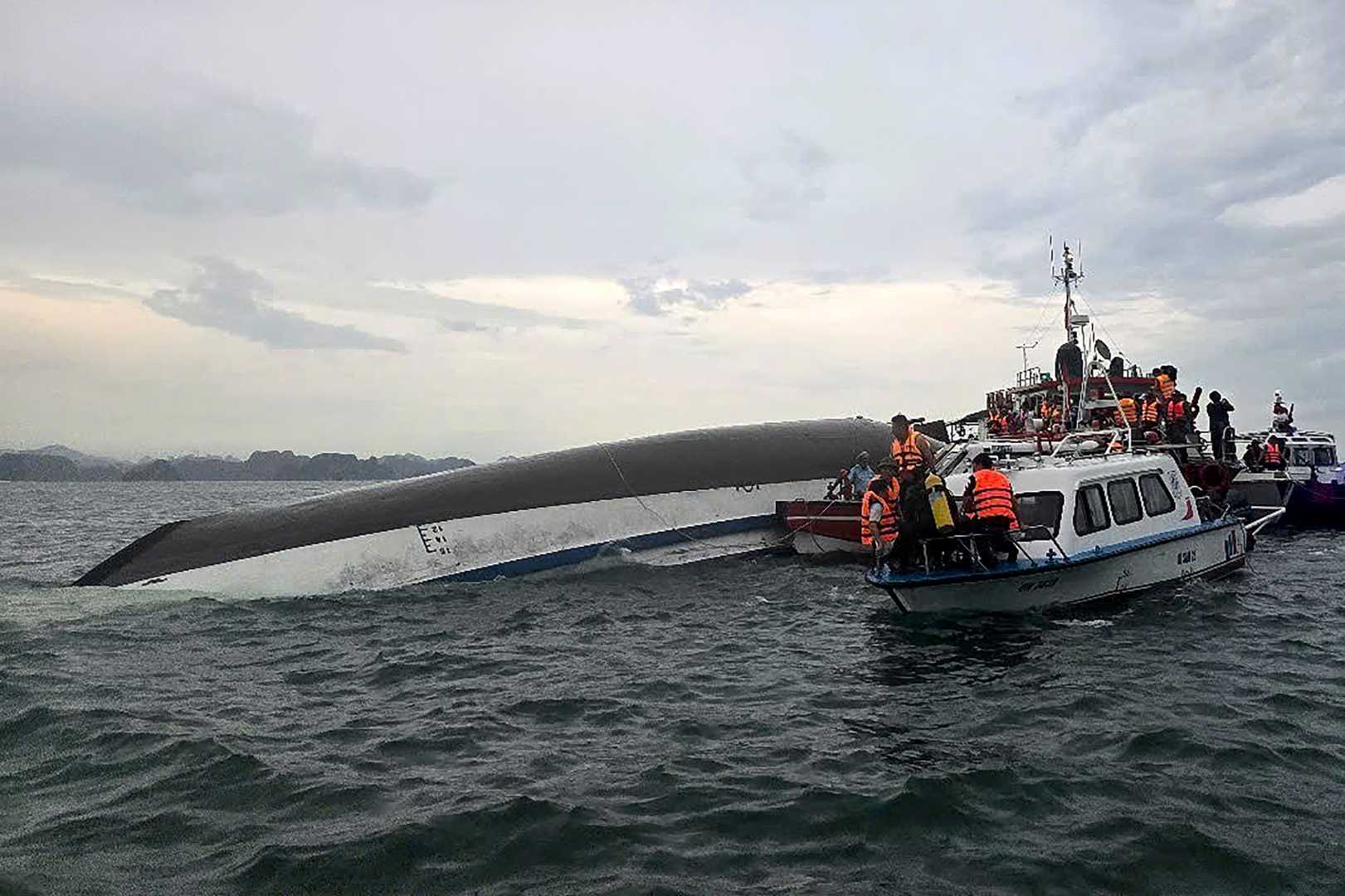 Vietnam Ha Long Bay Boat Capsizes