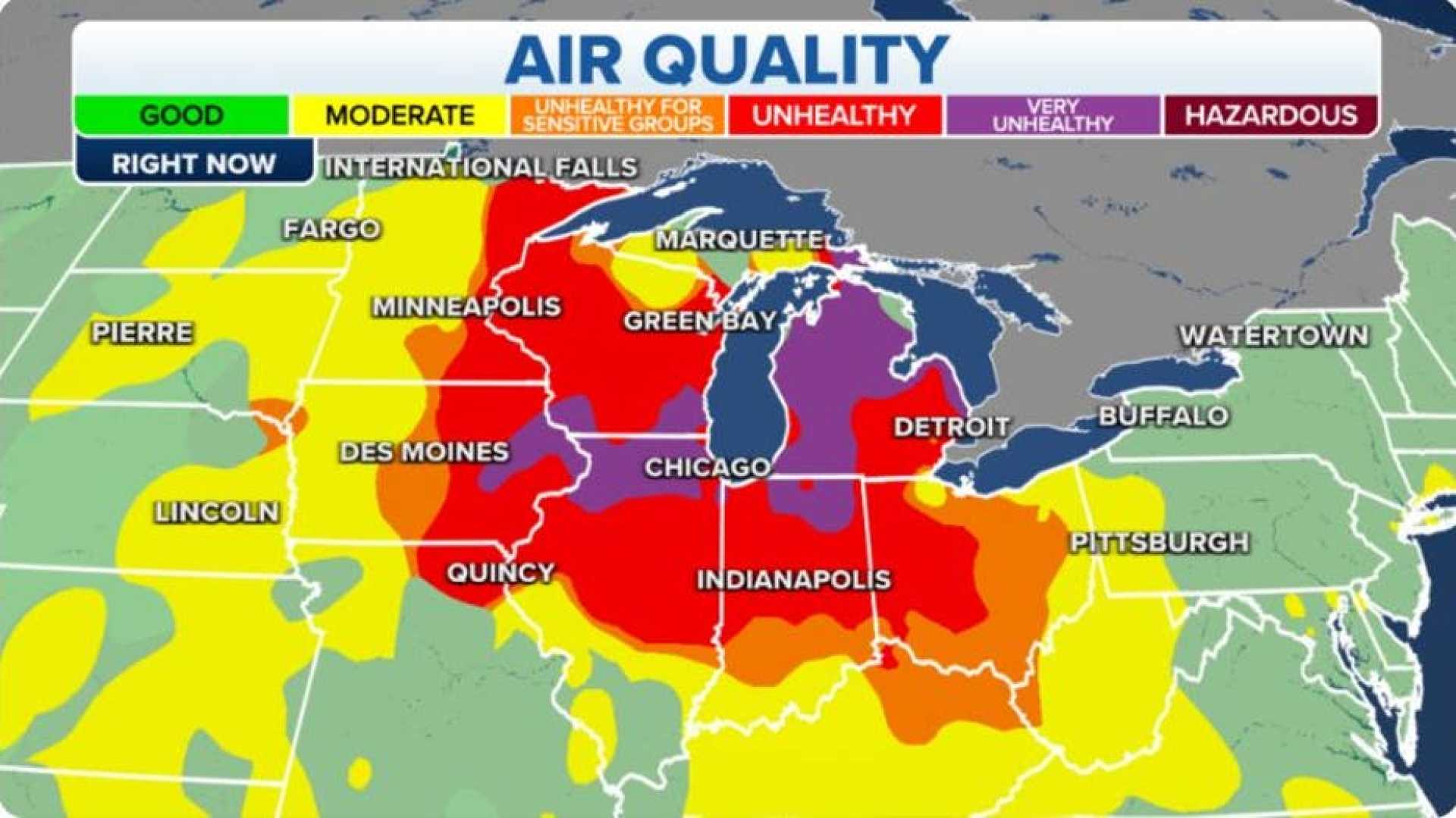 Wildfire Smoke Air Quality Alert Michigan
