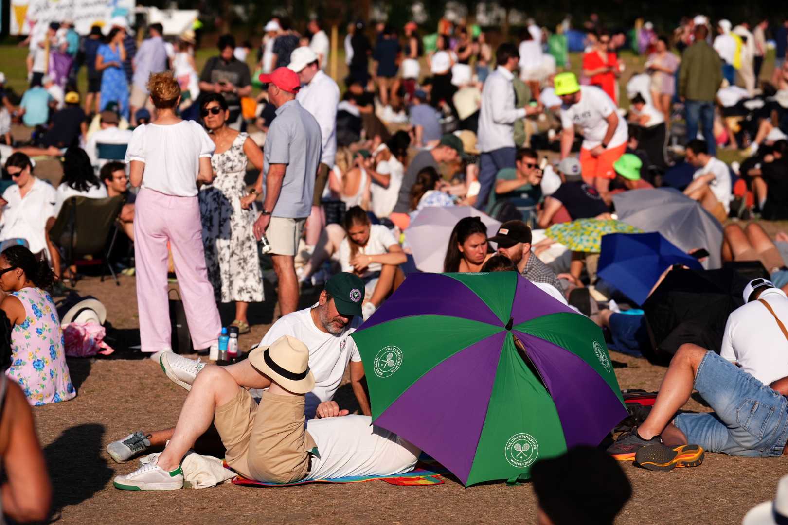 Wimbledon Fans Queue Overnight In London