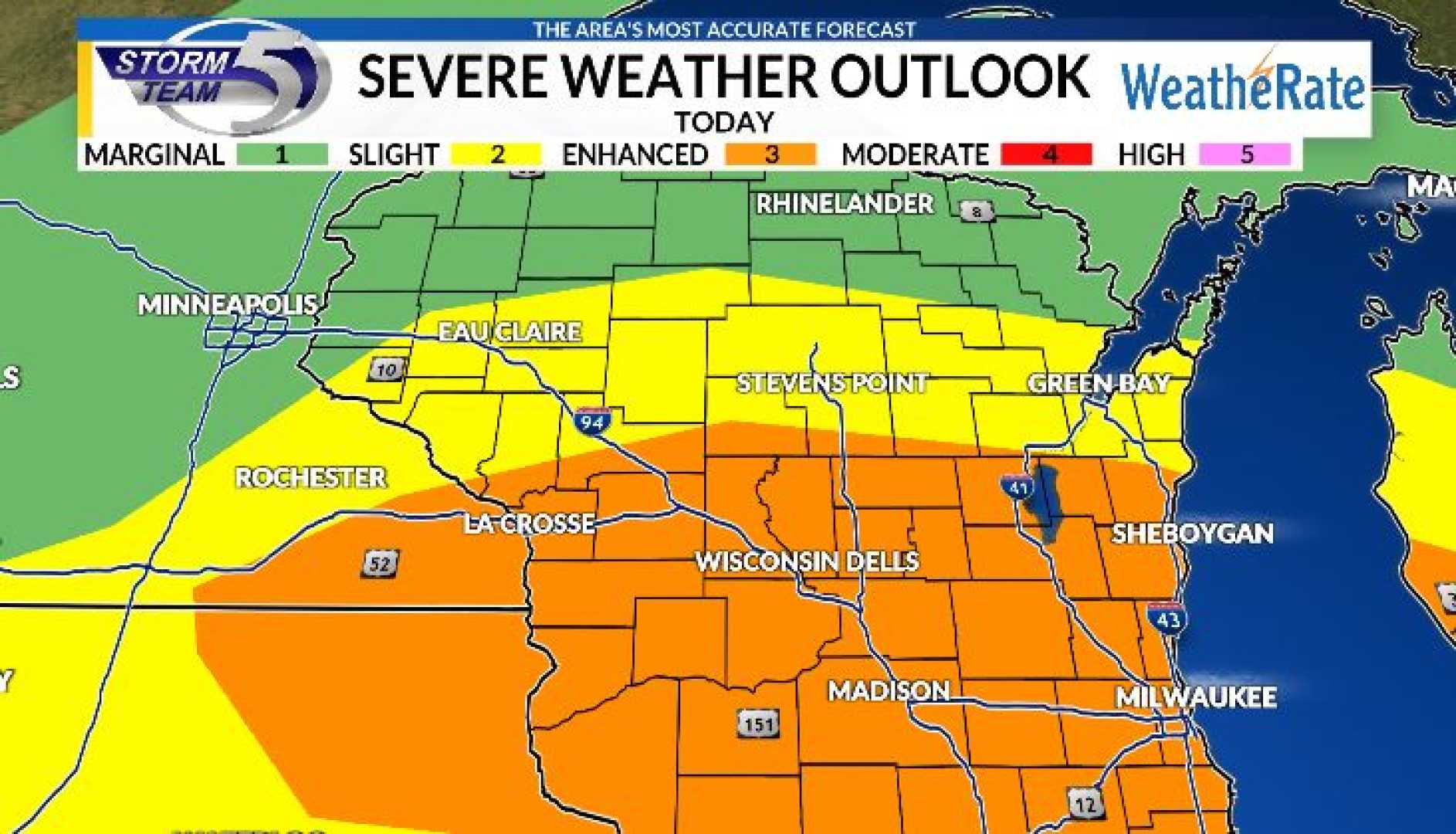 Wisconsin Weather Thunderstorms Forecast
