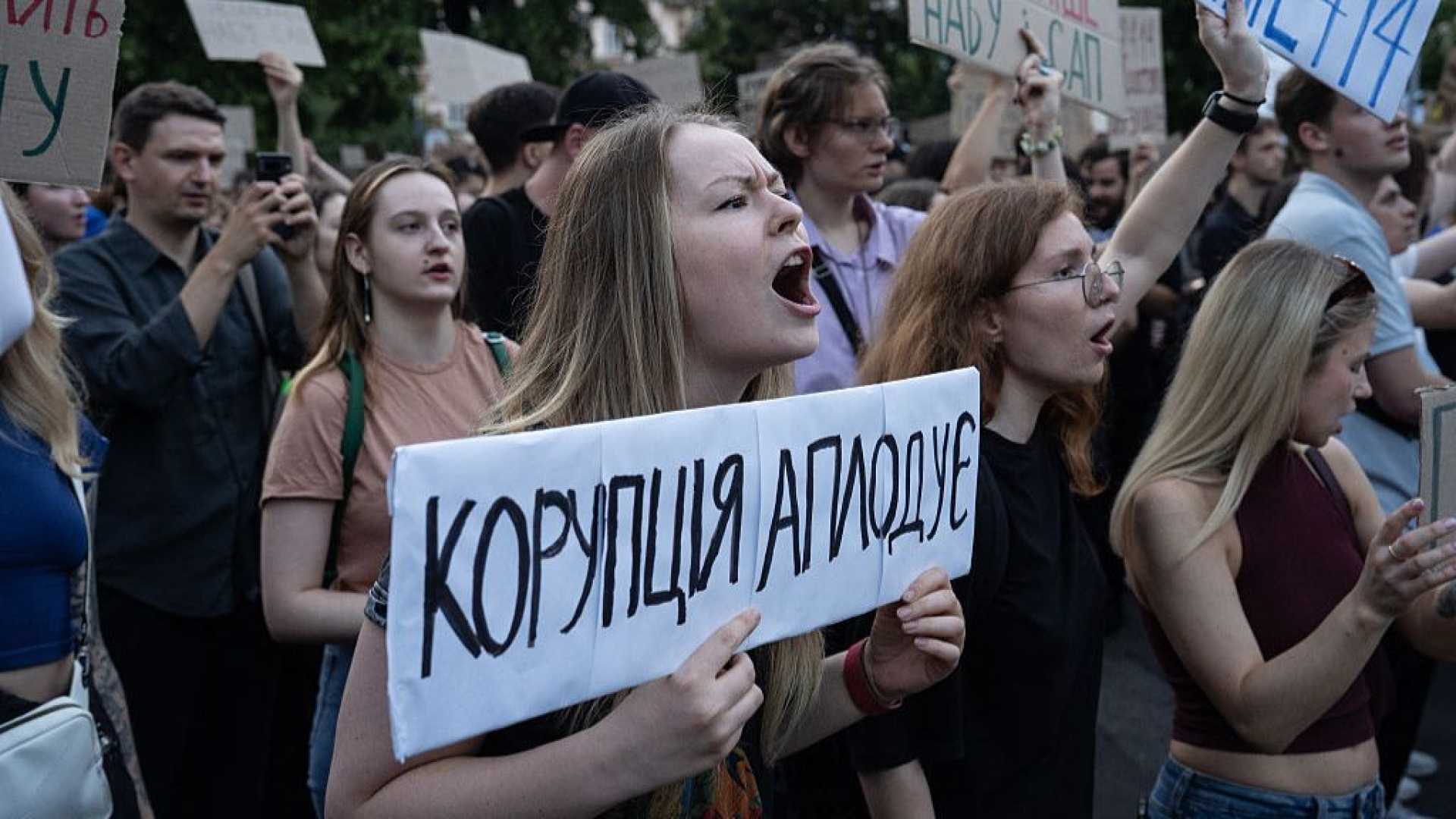 Zelensky Ukraine Anti Corruption Protests