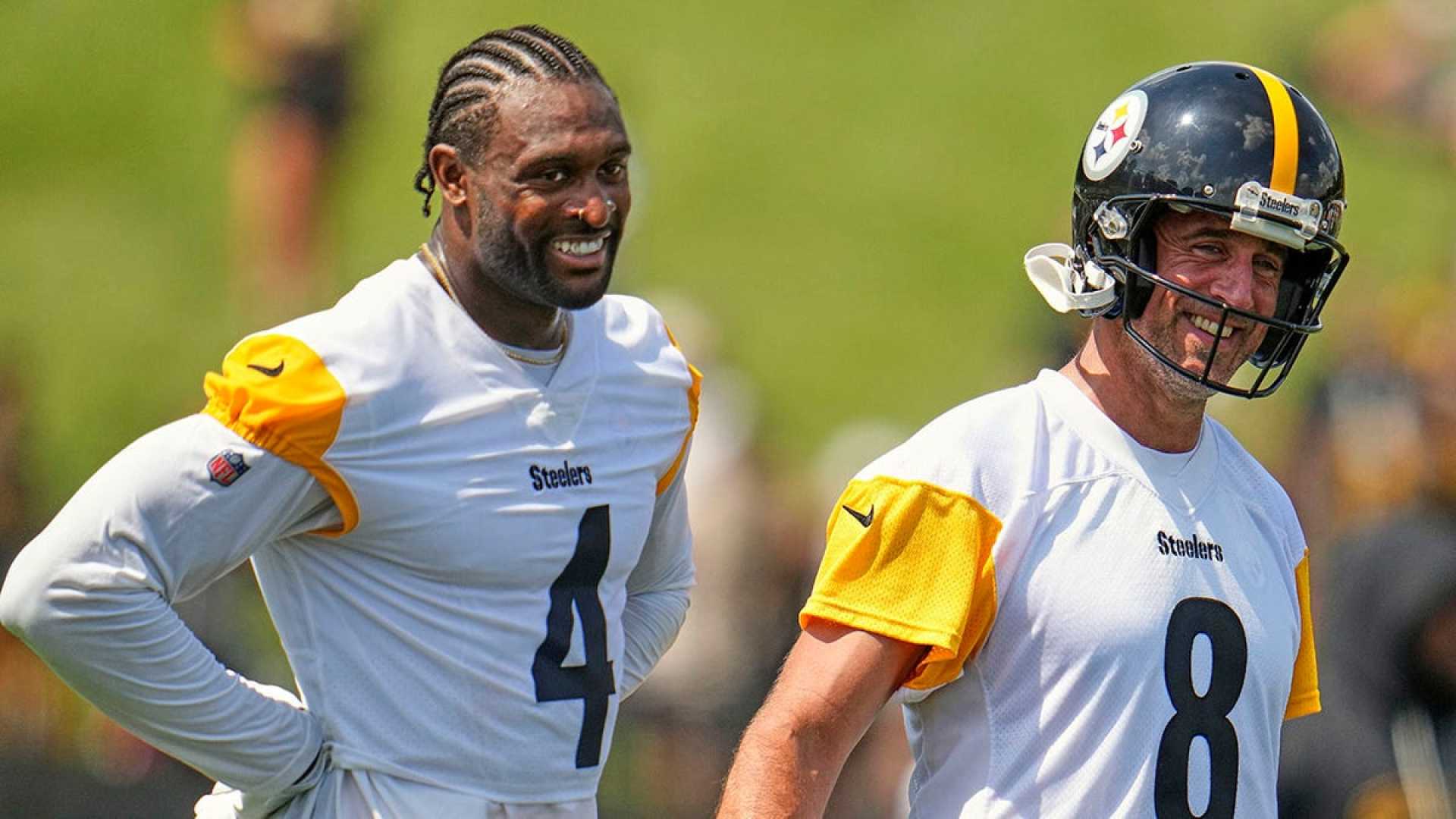 Aaron Rodgers Dk Metcalf Training Camp Practice