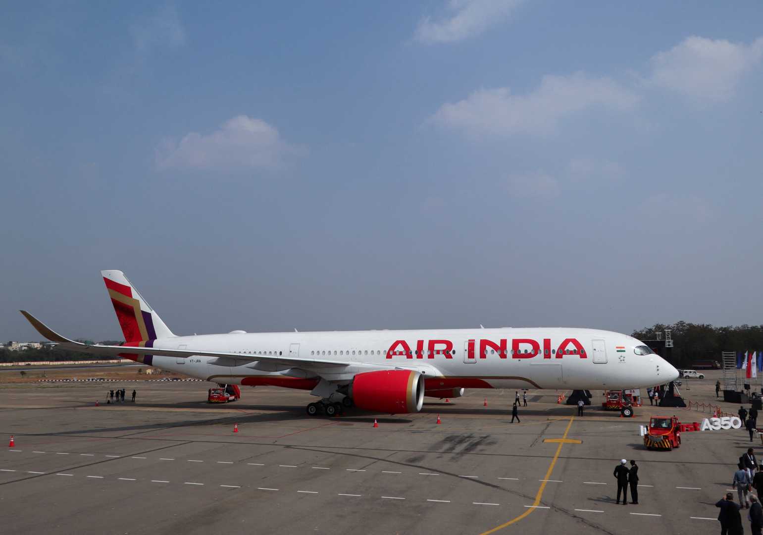 Air India Airbus A350 At Wings India 2024