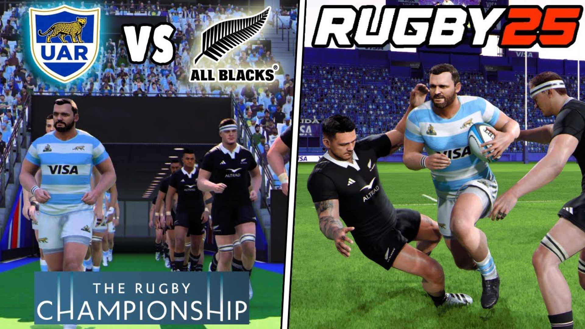 All Blacks Argentina Rugby Championship 2025