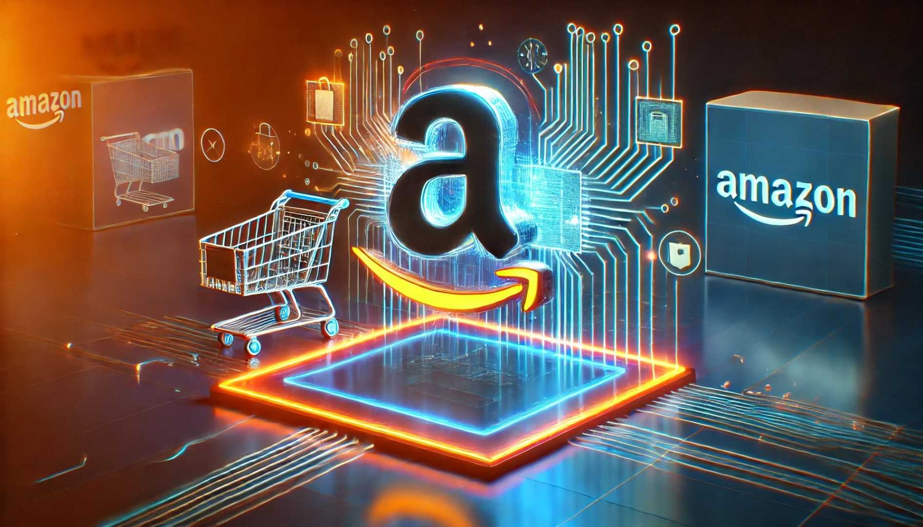 Amazon Logo And Ai Technology