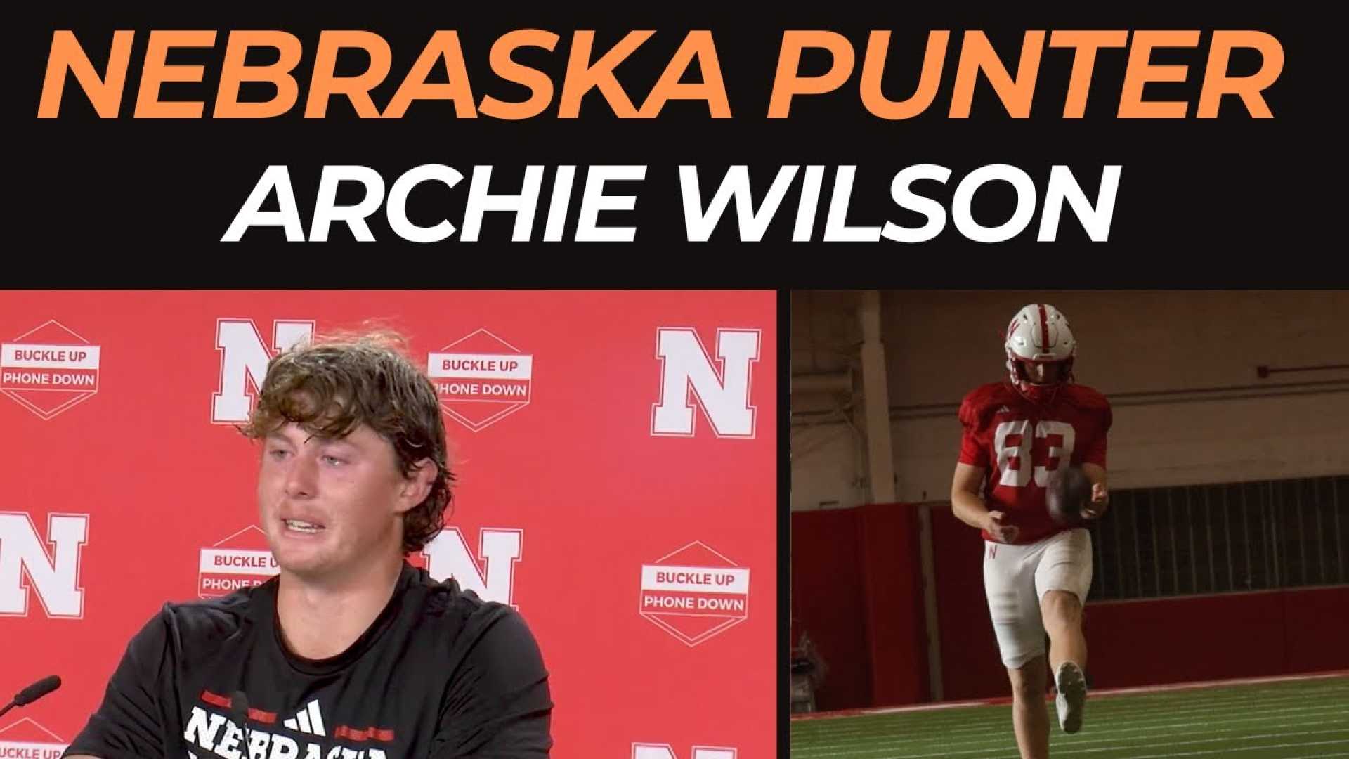 Archie Wilson Nebraska Punter Debut