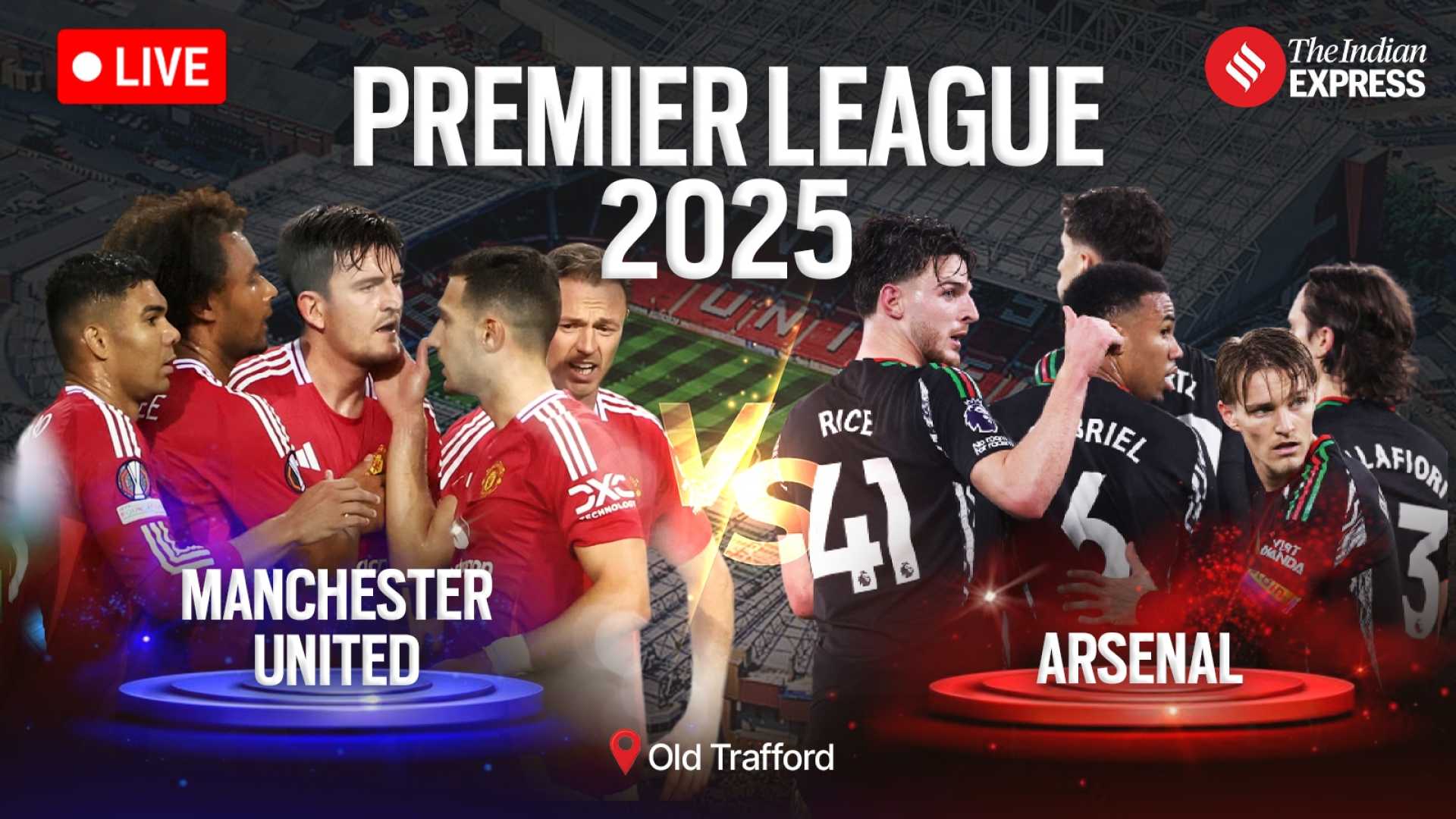 Arsenal Vs Manchester United Premier League 2025