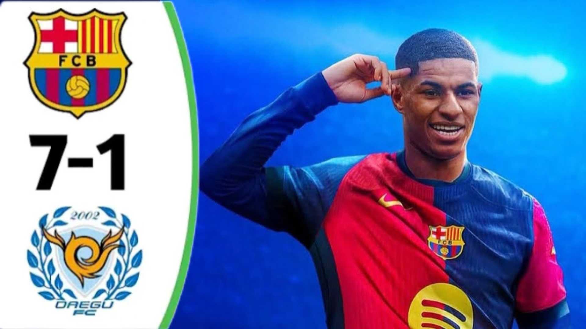 Barcelona Daegu Football Match Highlights
