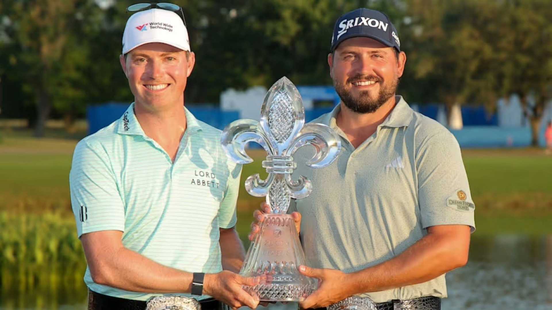 Ben Griffin Golfer Zurich Classic Celebration