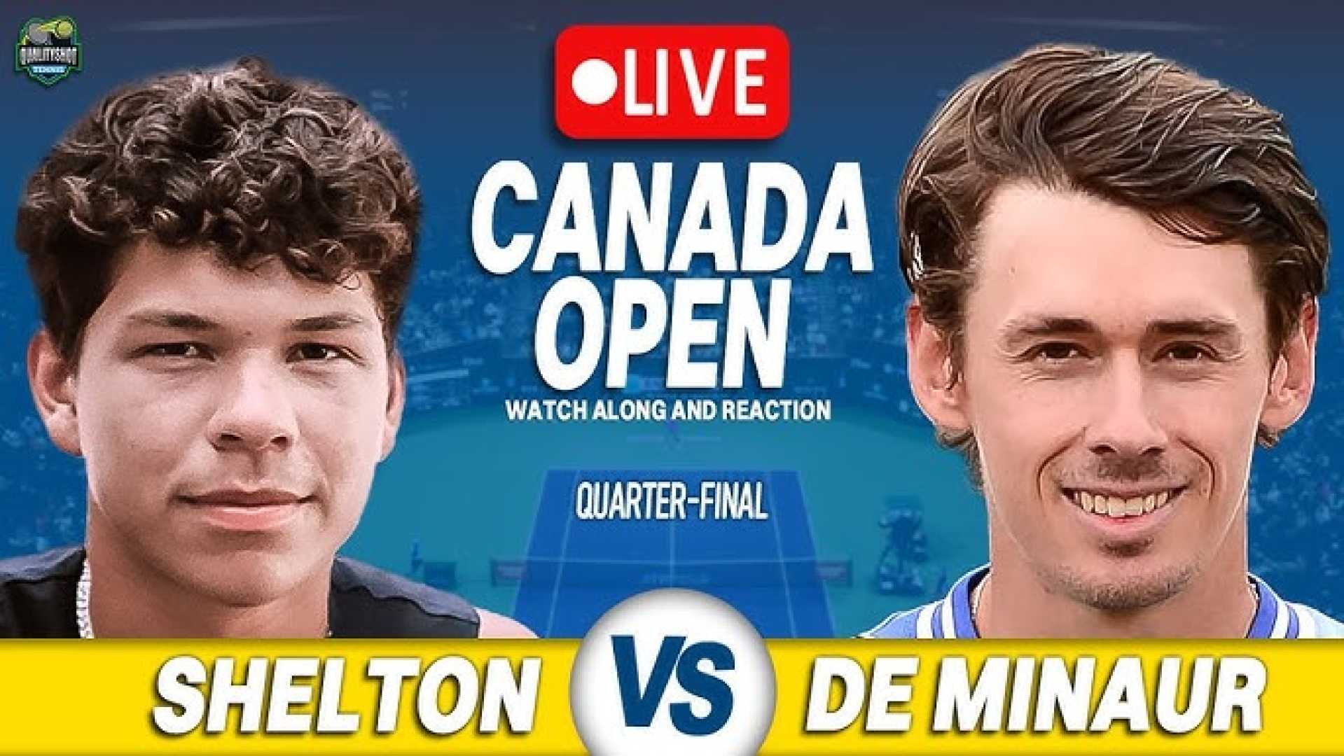 Ben Shelton Alex De Minaur Tennis Match