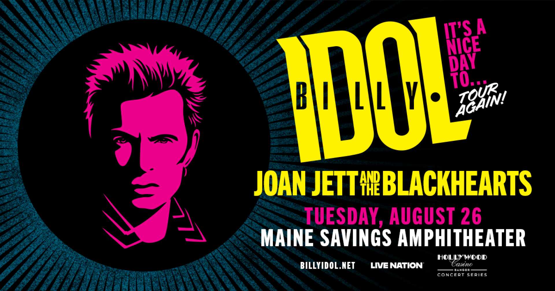 Billy Idol And Joan Jett Concert In Bangor