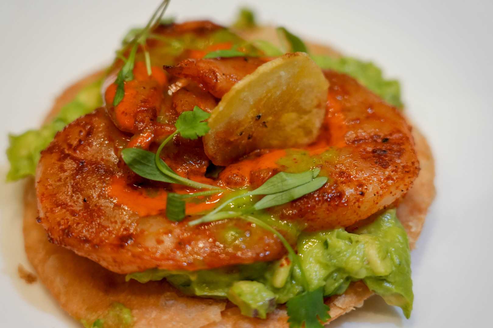 Bobby Flay Shrimp Tostadas Cooking