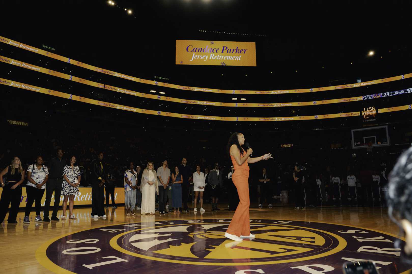 Candace Parker Basketball Retirement Ceremony