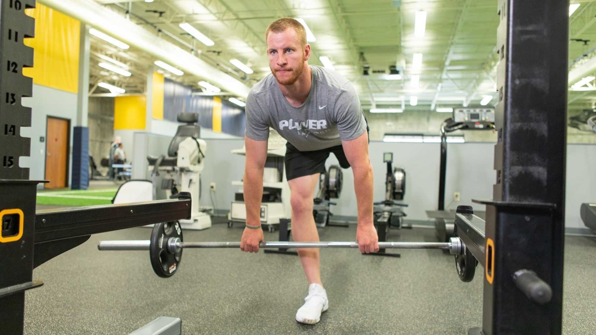 Carson Wentz Minnesota Vikings Workout